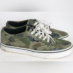 Authentic Vans Camo Sneakers – Youth Size 3.5